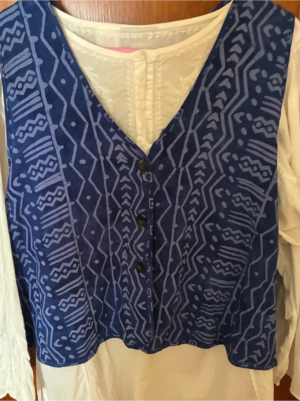Vintage Nomadic Traders Batik Vest